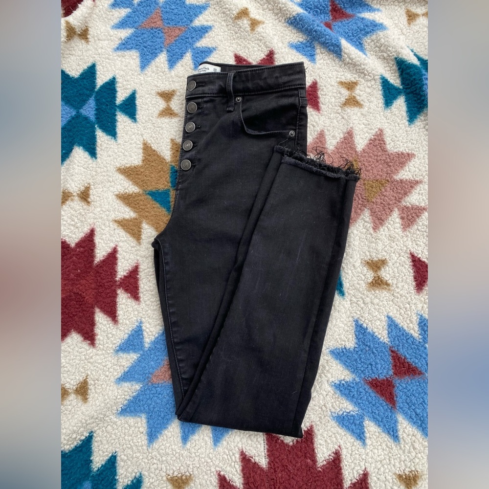 Abercrombie & Fitch Super Skinny Ankle High Rise Jeans